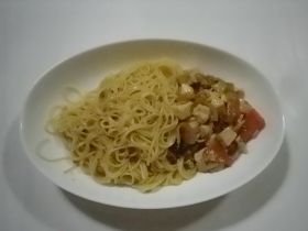 麺は細いタイプのものを使いました！